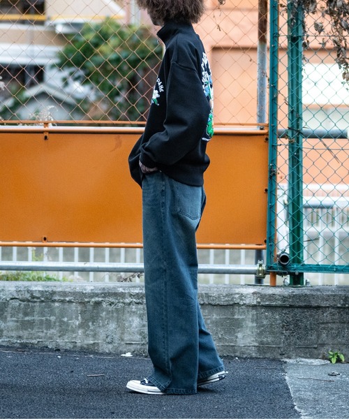 【セール】【i】12ozデニム オーバーダイ ワイドバギーパンツ(デニムパンツ)|JOHN'S CLOSET(ジョンズクローゼット) 【セール】【i】12ozデニム オーバーダイ ワイドバギーパンツ(デニムパンツ)|JOHN'S CLOSET(ジョンズクローゼット)