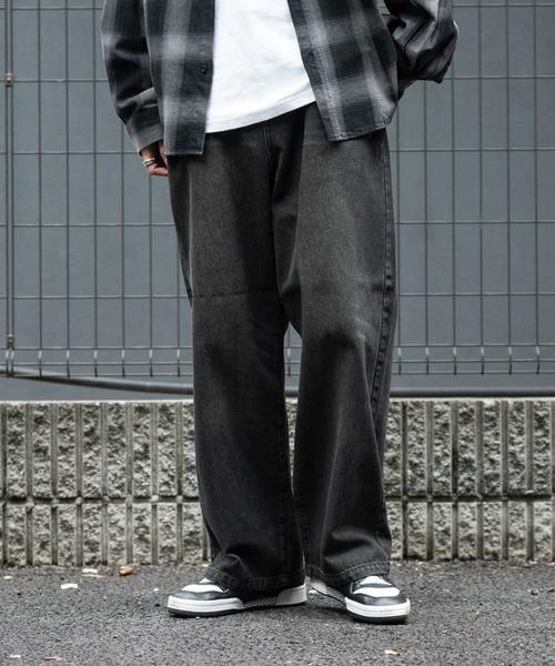 【セール】【i】12ozデニム オーバーダイ ワイドバギーパンツ(デニムパンツ)|JOHN'S CLOSET(ジョンズクローゼット) 【セール】【i】12ozデニム オーバーダイ ワイドバギーパンツ(デニムパンツ)|JOHN'S CLOSET(ジョンズクローゼット)