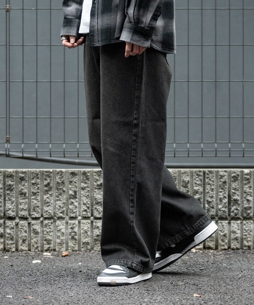 【セール】【i】12ozデニム オーバーダイ ワイドバギーパンツ(デニムパンツ)|JOHN'S CLOSET(ジョンズクローゼット) 【セール】【i】12ozデニム オーバーダイ ワイドバギーパンツ(デニムパンツ)|JOHN'S CLOSET(ジョンズクローゼット)