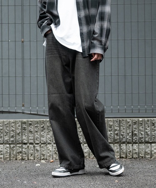 【セール】【i】12ozデニム オーバーダイ ワイドバギーパンツ(デニムパンツ)|JOHN'S CLOSET(ジョンズクローゼット) 【セール】【i】12ozデニム オーバーダイ ワイドバギーパンツ(デニムパンツ)|JOHN'S CLOSET(ジョンズクローゼット)