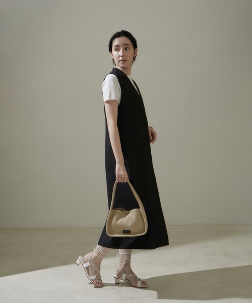 SALON adam et rope'(サロン アダム エ ロペ)の「ジャガードワンハンドルバッグ(ハンドバッグ・レディース・ピンク/ブラック/ベージュ・FREE)」の5枚目の写真