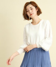 grove | 刺繍スリーブニットプルオーバー(ニット/セーター)