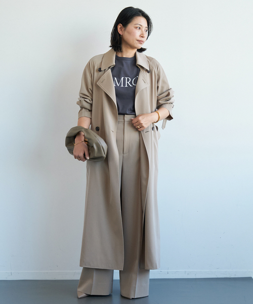 【AMERICANA/アメリカーナ】 T-SHIRT ベージュ Americana（アメリカーナ） for SALON】別注Tシャツ（Tシャツ