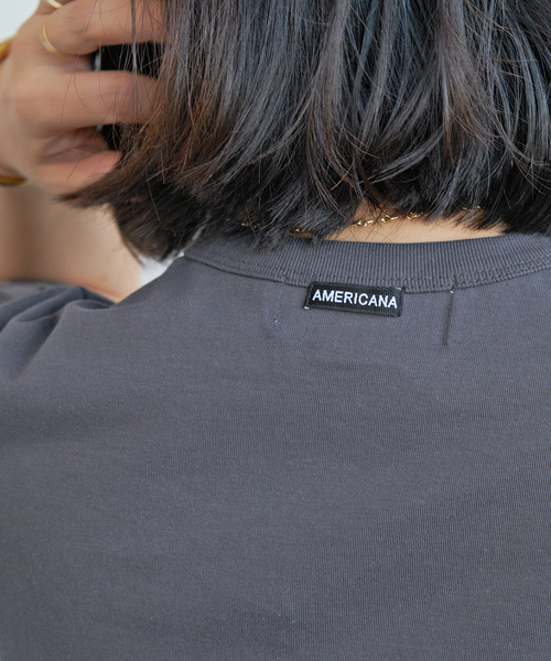 トップス AMERICANA AMRCN T-shirt AMERICANA/アメリカーナ】AMRCN Tシャツ（Tシャツ/カットソー