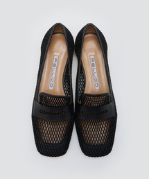 新品即決 PELLICO（ペリーコ）の「CLIO BLACK 1.0cm ローファー メッシュ 靴