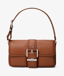 値下げ中❣️【MICHAEL KORS 】ブラウン フリンジ付きショルダーバッグ マイケルコース ショルダーバッグ レディース MICHAEL KORS ブラウン