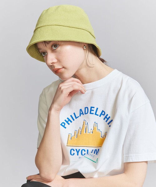 BEAUTY&YOUTH UNITED ARROWS（ビューティーアンドユースユナイテッドアローズ）の「麻コットン バケットハット（ハット・レディース・ナチュラル/ダークグレー/ライム・FREE）」の9枚目の写真