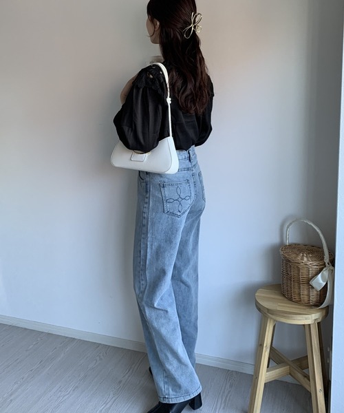ヘムフリル デニム パンツ 春 カジュアル ジーンズ 韓国 nr8650 7819363afbb0ca92acff422d956bcd