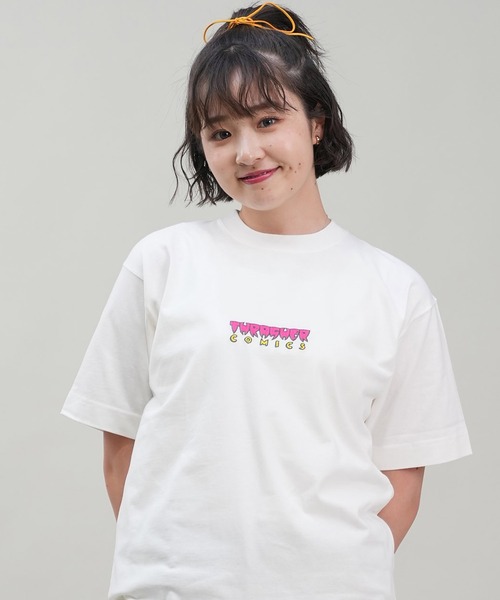 THRASHER(スラッシャー)の「【限定販売】THRASHER/スラッシャー ユニセックス Tシャツ オーバーサイズ 刺繍ロゴ THML-24SPSST02(Tシャツ/カットソー・レディース・ブルー/ホワイト/ブラック・M/L)」の2枚目の写真