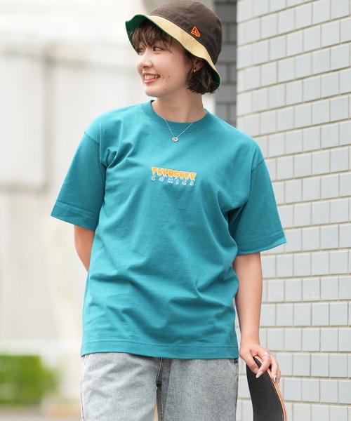 THRASHER(スラッシャー)の「【限定販売】THRASHER/スラッシャー ユニセックス Tシャツ オーバーサイズ 刺繍ロゴ THML-24SPSST02(Tシャツ/カットソー・レディース・ブルー/ホワイト/ブラック・M/L)」の1枚目の写真