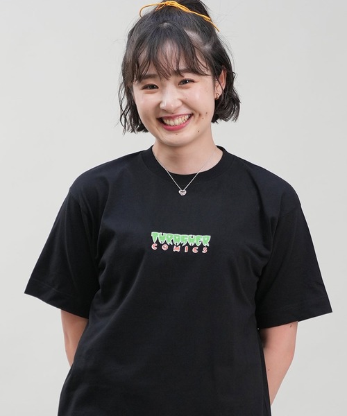 THRASHER(スラッシャー)の「【限定販売】THRASHER/スラッシャー ユニセックス Tシャツ オーバーサイズ 刺繍ロゴ THML-24SPSST02(Tシャツ/カットソー・レディース・ブルー/ホワイト/ブラック・M/L)」の3枚目の写真