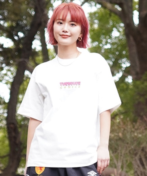 THRASHER(スラッシャー)の「【限定販売】THRASHER/スラッシャー ユニセックス Tシャツ オーバーサイズ 刺繍ロゴ THML-24SPSST02(Tシャツ/カットソー・レディース・ブルー/ホワイト/ブラック・M/L)」の5枚目の写真