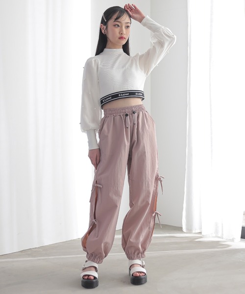 Musinsa   CHERRYQUIRI チェリーキュリー リボンカーゴパンツ Musinsa CHERRYQUIRI チェリーキュリー リボンカーゴパンツ