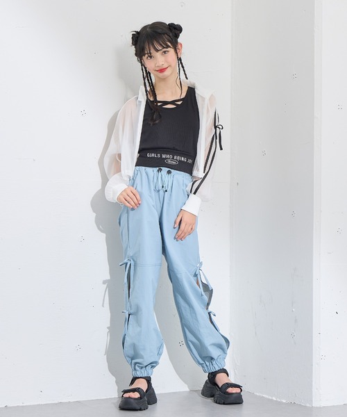 BISKEE（ビスキー）の「サイドリボン カーゴパンツ(140㎝～160