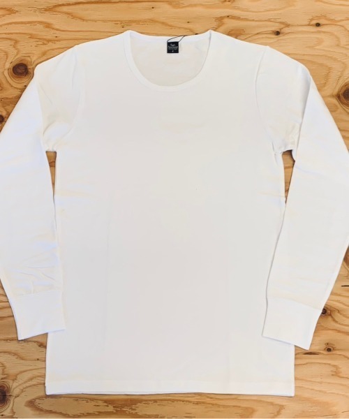 VIBGYOR(ヴィブジョー)の「スパンフライス 長袖 クルーネック&Vネック(Tシャツ/カットソー・メンズ・ブラック/グレー系その他/杢グレー/ホワイト/ホワイト系その他/ブラック系その他・MEDIUM/LARGE)」の12枚目の写真