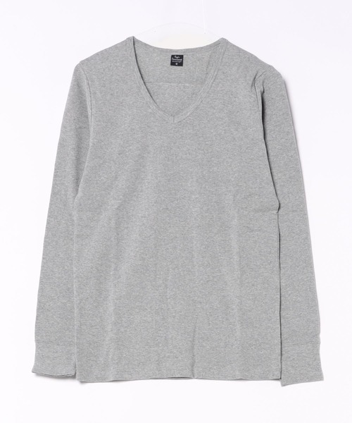 VIBGYOR(ヴィブジョー)の「スパンフライス 長袖 クルーネック&Vネック(Tシャツ/カットソー・メンズ・ブラック/グレー系その他/杢グレー/ホワイト/ホワイト系その他/ブラック系その他・MEDIUM/LARGE)」の18枚目の写真