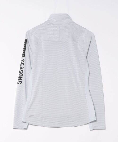 PUMA(プーマ)の「PUMA プーマ ウィメンズ ランニング シーズンズ クォータジップ 長袖トップス(Tシャツ/カットソー・レディース・シルバー・LARGE/SMALL/MEDIUM/X-SMALL)」の2枚目の写真