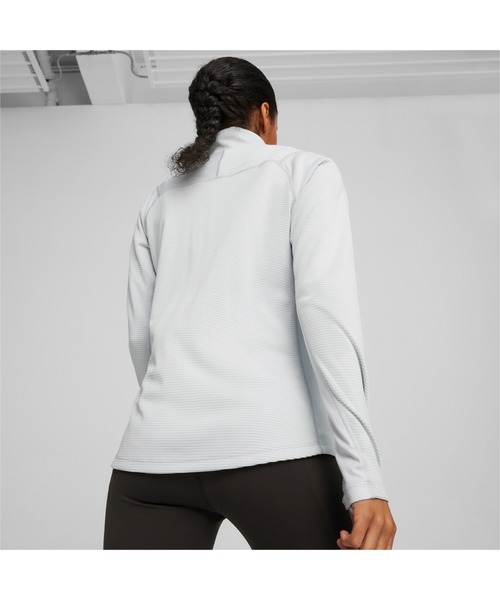 PUMA(プーマ)の「PUMA プーマ ウィメンズ ランニング シーズンズ クォータジップ 長袖トップス(Tシャツ/カットソー・レディース・シルバー・LARGE/SMALL/MEDIUM/X-SMALL)」の4枚目の写真