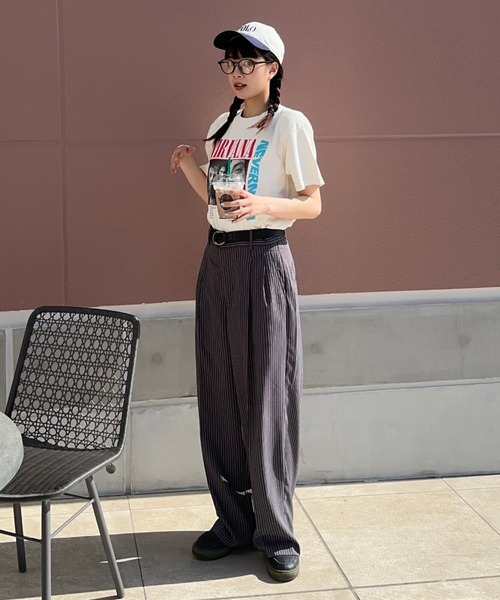 RODEO CROWNS WIDE BOWL」 スラックス MEDIUM グレー レディース