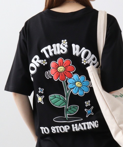Jungle Storm（ジャングルストーム）の「JUNGLESTORM ビリヤード/フラワー柄シャツ（Tシャツ/カットソー・メンズ・ブラック/ピンク系その他/ブルー系その他2/ブラック系その他2/ブルー/ホワイト系その他2/ホワイト/ホワイト系その他/オレンジ/ブラック系その他・L/M）」の6枚目の写真