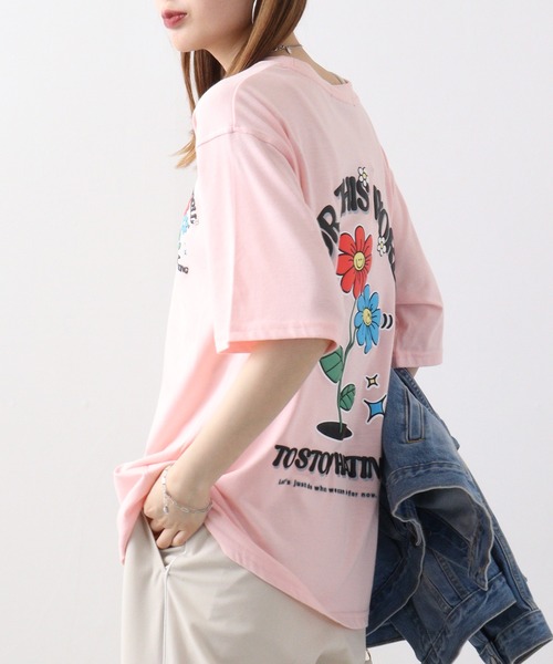 Jungle Storm（ジャングルストーム）の「JUNGLESTORM ビリヤード/フラワー柄シャツ（Tシャツ/カットソー・メンズ・ブラック/ピンク系その他/ブルー系その他2/ブラック系その他2/ブルー/ホワイト系その他2/ホワイト/ホワイト系その他/オレンジ/ブラック系その他・L/M）」の12枚目の写真