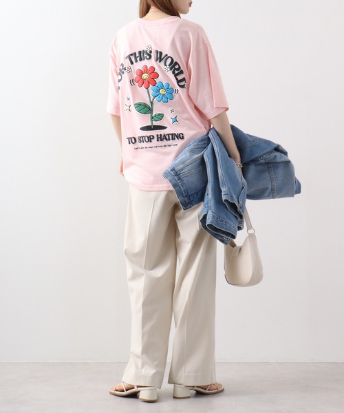 Jungle Storm（ジャングルストーム）の「JUNGLESTORM ビリヤード/フラワー柄シャツ（Tシャツ/カットソー・メンズ・ブラック/ピンク系その他/ブルー系その他2/ブラック系その他2/ブルー/ホワイト系その他2/ホワイト/ホワイト系その他/オレンジ/ブラック系その他・L/M）」の15枚目の写真