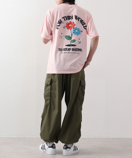 Jungle Storm（ジャングルストーム）の「JUNGLESTORM ビリヤード/フラワー柄シャツ（Tシャツ/カットソー・メンズ・ブラック/ピンク系その他/ブルー系その他2/ブラック系その他2/ブルー/ホワイト系その他2/ホワイト/ホワイト系その他/オレンジ/ブラック系その他・L/M）」の20枚目の写真
