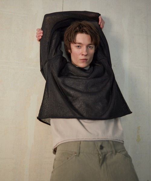 NUMBER (N)INE/ナンバーナイン PAPER YARN SEE THROUGH KNIT PULLOVER