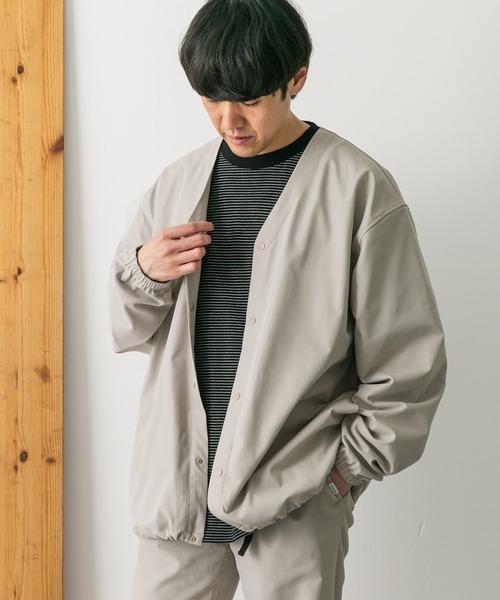 ♡ 新品　RADIATE ノーカラージャケット　♡ 特価】360°キレイ 2Wayストレッチノーカラージャケット 紺