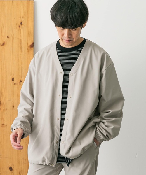 セール】『撥水』『接触冷感』add fabrics ノーカラージャケット