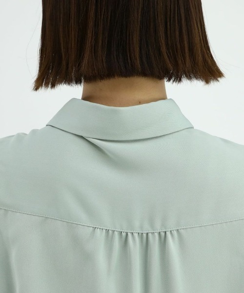 F i.n.t(フィント)の「【新色追加】リボンタイ付きロゴ刺繍衿ブラウス/fint(シャツ/ブラウス・レディース・ミント/オフホワイト/ライトグレー・FREE)」の20枚目の写真