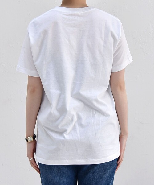 quaranciel(カランシエル)の「quaranciel:〈洗濯機可能〉LIFE フォト コットン Tシャツ(Tシャツ/カットソー・レディース・ホワイト・ONE SIZE/FREE)」の11枚目の写真