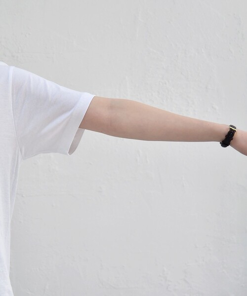 quaranciel(カランシエル)の「quaranciel:〈洗濯機可能〉LIFE フォト コットン Tシャツ(Tシャツ/カットソー・レディース・ホワイト・ONE SIZE/FREE)」の12枚目の写真