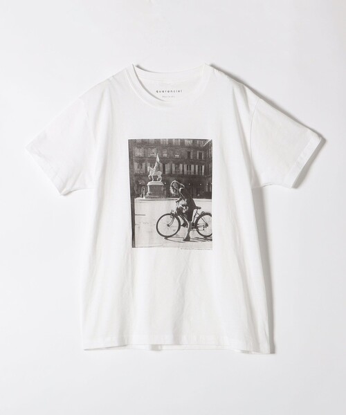 quaranciel(カランシエル)の「quaranciel:〈洗濯機可能〉LIFE フォト コットン Tシャツ(Tシャツ/カットソー・レディース・ホワイト・ONE SIZE/FREE)」の15枚目の写真