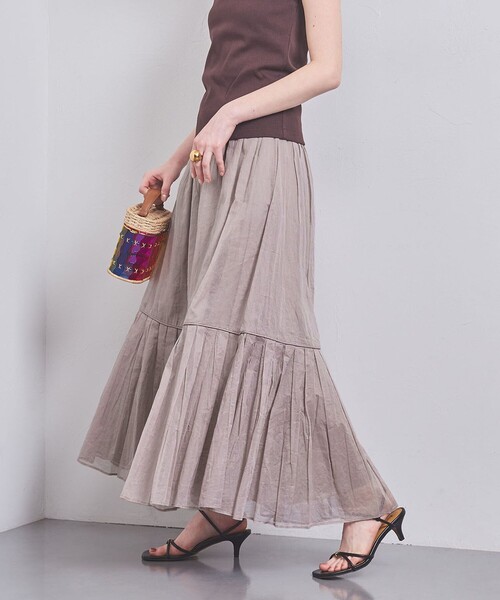 【新品タグ付】marilyn moon コットン フレア ロングスカート M MARILYN MOON】シアースカート（スカート）｜Marilyn Moon