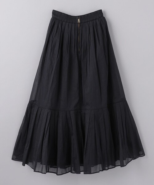 【新品タグ付】marilyn moon コットン フレア ロングスカート M MARILYN MOON マリリンムーン 4252-151 タックテクニックシアー