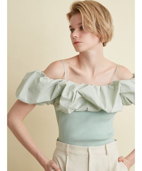 styling/（スタイリング）の「バルーンドッキングニットトップス
