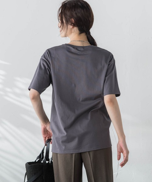 【セール】【WEB限定】【3サイズ】コットンカットソー≪洗える/接触冷感≫（Tシャツ/カットソー）｜LAUTREAMONT（ロートレアモン）