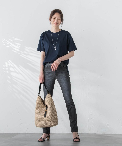 【セール】【WEB限定】【3サイズ】コットンカットソー≪洗える/接触冷感≫（Tシャツ/カットソー）｜LAUTREAMONT（ロートレアモン）