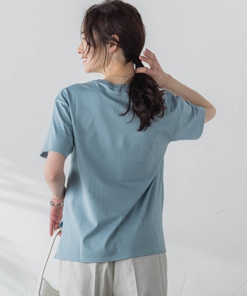 【セール】【WEB限定】【3サイズ】コットンカットソー≪洗える/接触冷感≫（Tシャツ/カットソー）｜LAUTREAMONT（ロートレアモン）