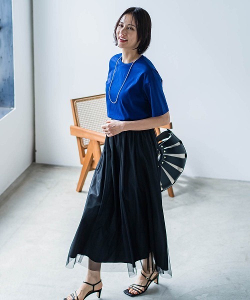 【セール】【WEB限定】【3サイズ】コットンカットソー≪洗える/接触冷感≫（Tシャツ/カットソー）｜LAUTREAMONT（ロートレアモン）