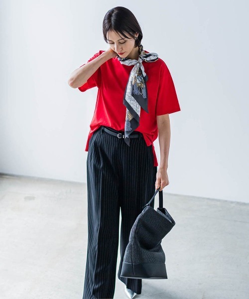 【セール】【WEB限定】【3サイズ】コットンカットソー≪洗える/接触冷感≫（Tシャツ/カットソー）｜LAUTREAMONT（ロートレアモン）