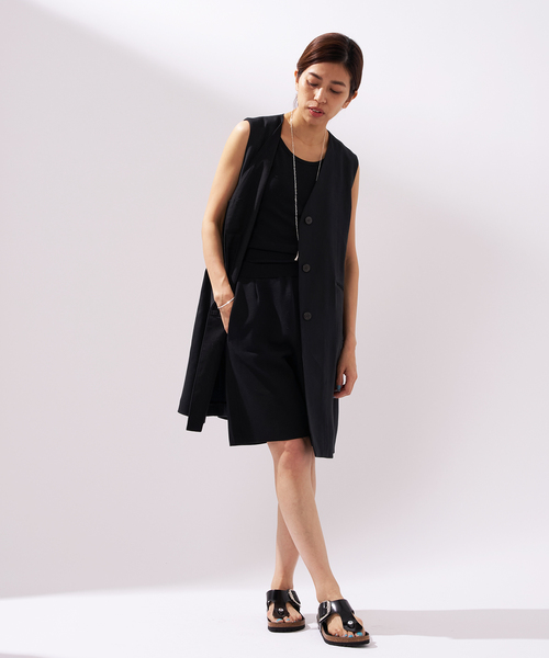 IENA(イエナ)の「カップ付き60/2フライスタンクトップ(タンクトップ・レディース・ブラック/ホワイト/ライトグレー・FREE)」の7枚目の写真