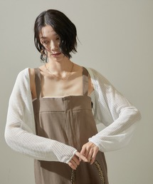 SALON adam et rope' | シアーメッシュボレロ【洗える】(カーディガン/ボレロ)