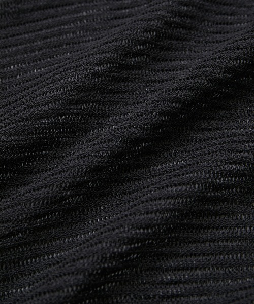 SALON adam et rope'（サロン アダム エ ロペ）の「シアーメッシュボレロ【洗える】（カーディガン/ボレロ・レディース・チャコールグレー/オフホワイト・FREE）」の18枚目の写真