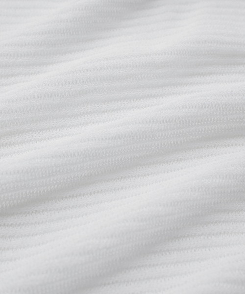 SALON adam et rope'（サロン アダム エ ロペ）の「シアーメッシュボレロ【洗える】（カーディガン/ボレロ・レディース・チャコールグレー/オフホワイト・FREE）」の19枚目の写真