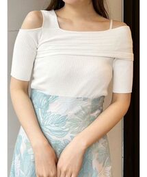 MERCURYDUO | アシンメトリーワンショルニット(ニット/セーター)