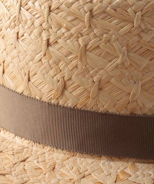 Jines(ジネス)の「リボン付きストローハット(ハット・レディース・ベージュ/ブラック・フリー)」の8枚目の写真