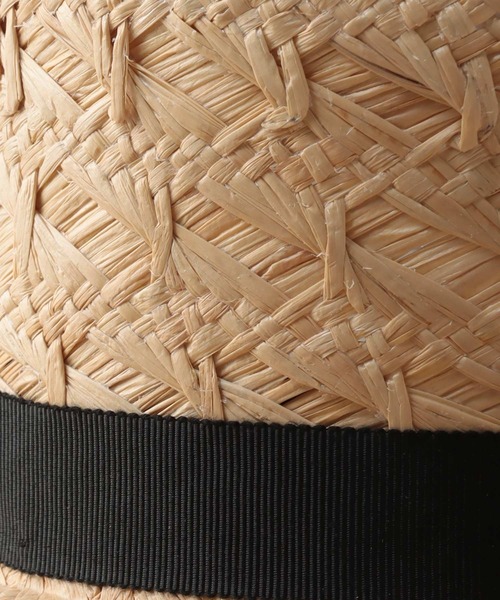 Jines(ジネス)の「リボン付きストローハット(ハット・レディース・ベージュ/ブラック・フリー)」の11枚目の写真