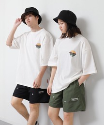 【THRASHER】 ナイロン 裏メッシュ バギー ワイド ショートパンツ 【水陸両用】